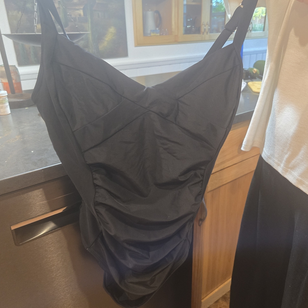 Black One-Piece Swimsuit